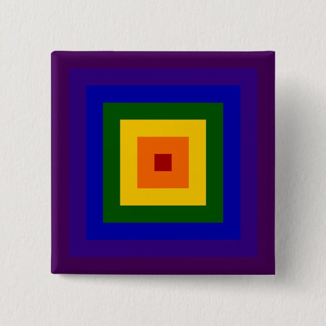Rainbow Square Button (Vorderseite)