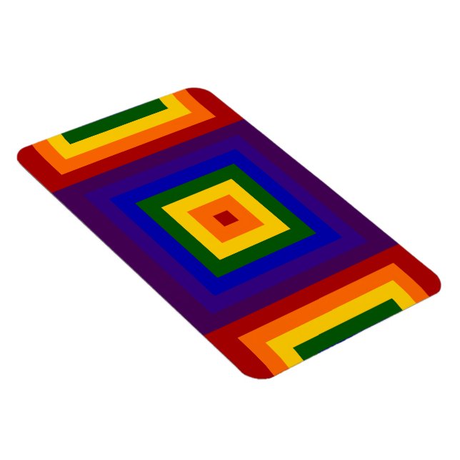Rainbow Squares Magnet (Rechte Seite)
