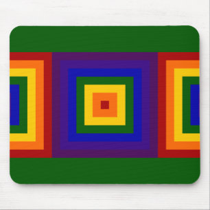 Rainbow Squares Maus Pad Mousepad