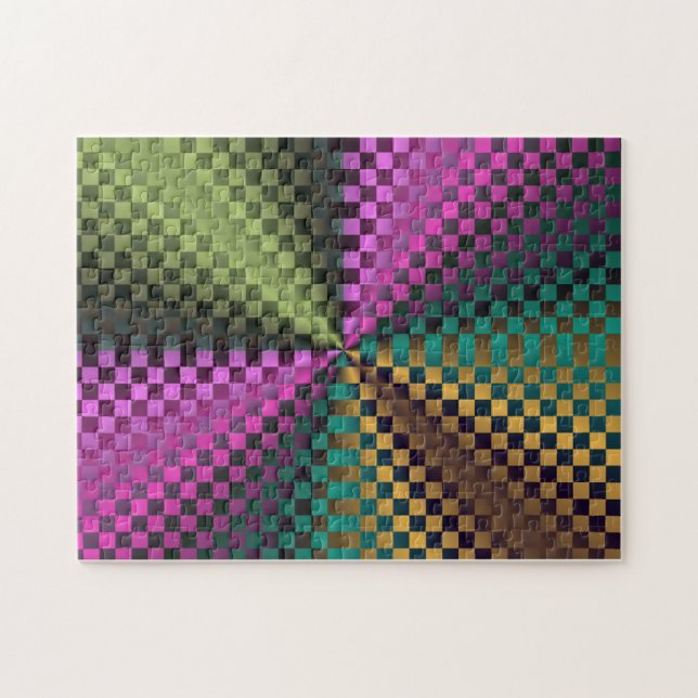 Rainbow Squares Puzzle (Horizontal)