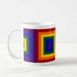 Rainbow Squares Tasse