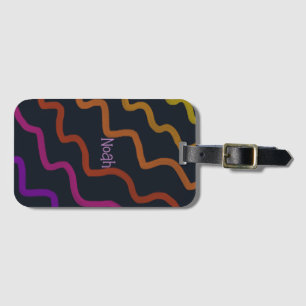 Rainbow Squiggle Gepäckanhänger