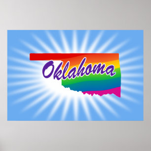 Rainbow-Staat Oklahoma Poster