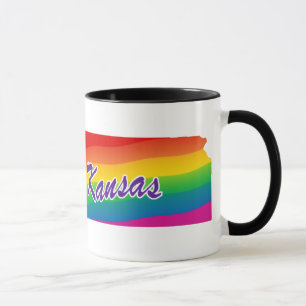 Rainbow-Staat von Kansas Tasse
