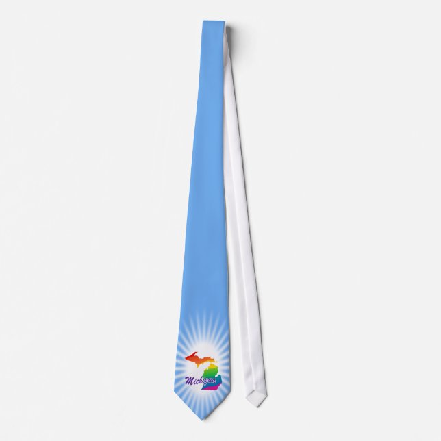 Rainbow-Staat von Michigan Krawatte (Vorderseite)