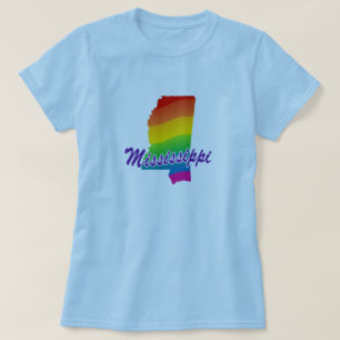 Rainbow-Staat von Mississippi T-Shirt