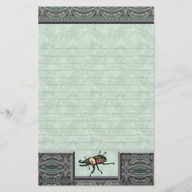 Rainbow Stag Beetle Briefpapier (Vorderseite)