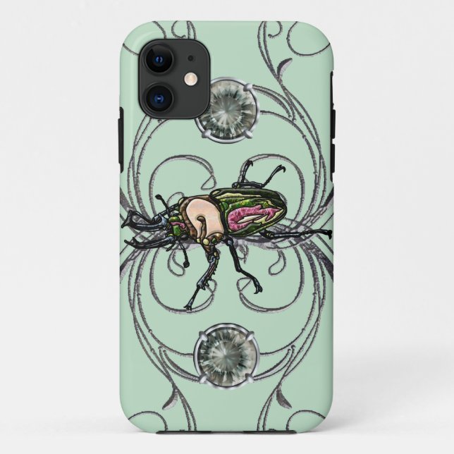 Rainbow Stag Beetle Case-Mate iPhone Hülle (Rückseite)