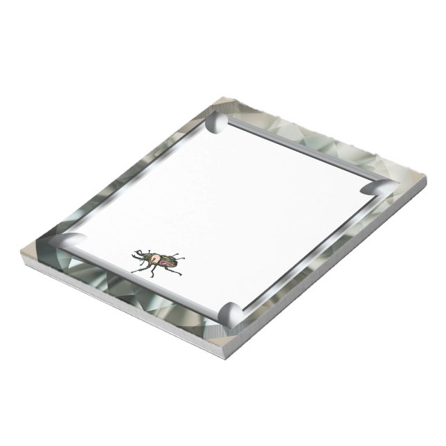 Rainbow Stag Beetle Notizblock (Rotiert)