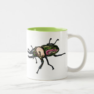 Rainbow Stag Beetle Zweifarbige Tasse