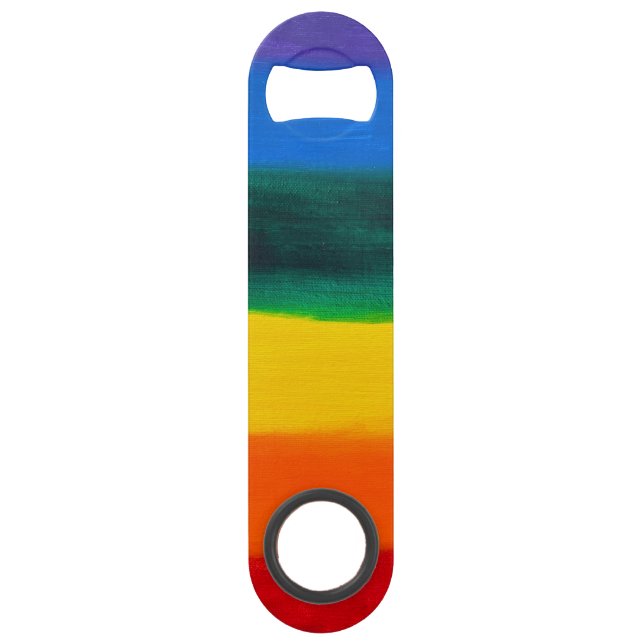 Rainbow Stainless Steel Bottle Opener Speed Flaschenöffner (Vorderseite)