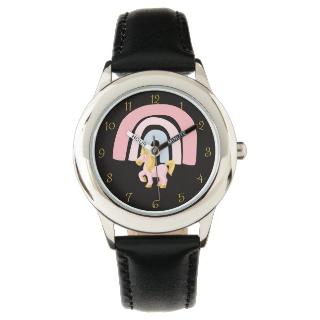 Rainbow Stainless Steel Watch Armbanduhr (Vorderseite)