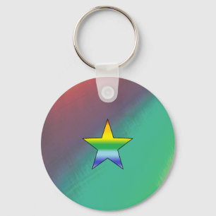 Rainbow Star Schlüsselanhänger