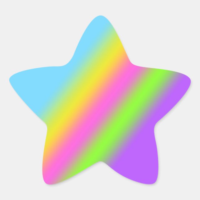 Rainbow Star Stickers (Vorderseite)