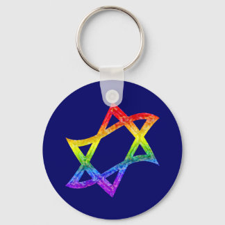 Rainbow Star von David Schlüsselanhänger