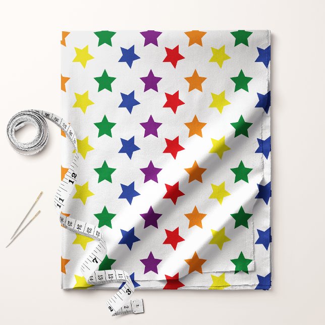 Rainbow Stars Chic Custom Muster Stoff (Von Creator hochgeladen)