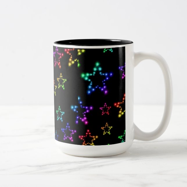Rainbow Stars Muster Tasse (Rechts)