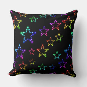Rainbow Stars Pattern Kissen