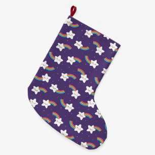 Rainbow Stars Strumpf Großer Weihnachtsstrumpf