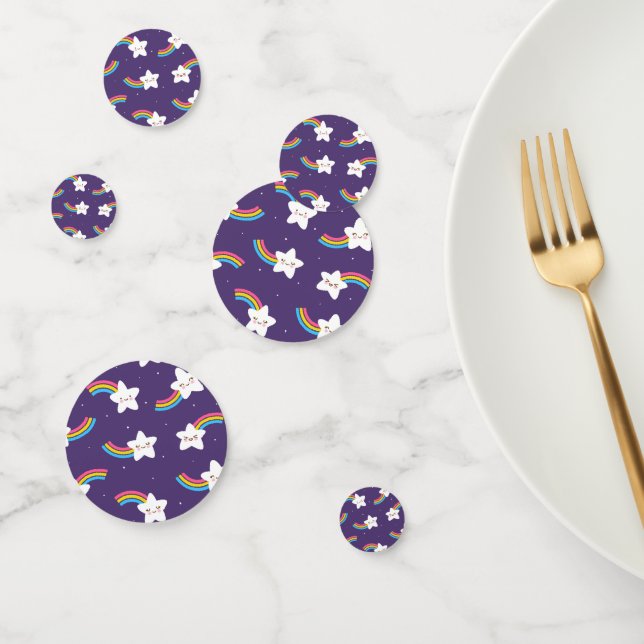 Rainbow Stars Table Confetti Konfetti (Gruppe)