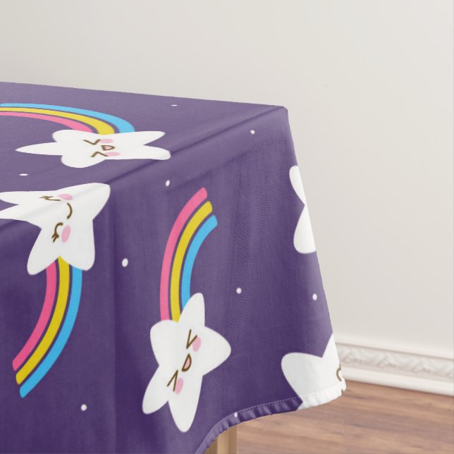 Rainbow Stars Tischdecke (Beispiel)