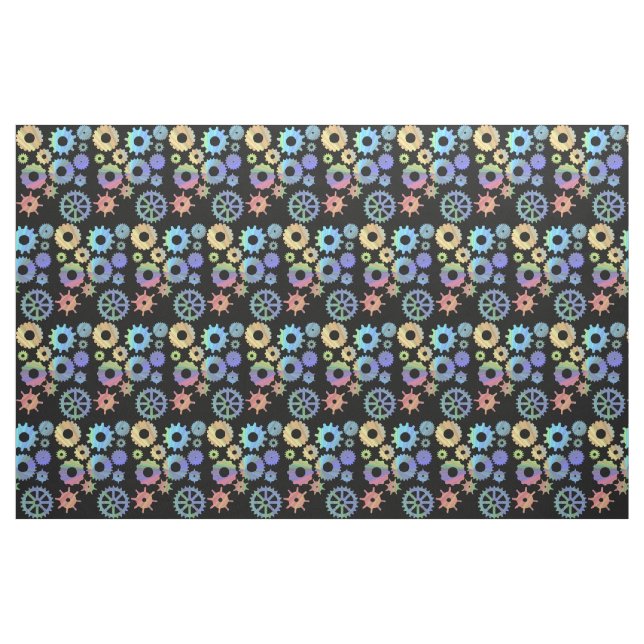 Rainbow-Steampen-Metallgetriebe Kunst Stoff (Fat Quarter (45,7 x 55,9 cm))