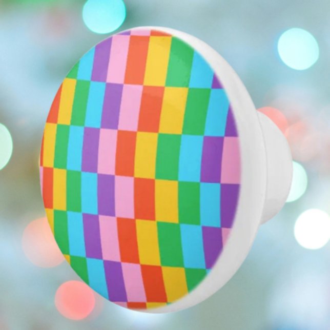 Rainbow Steps Blocks Pattern Keramik Knock Keramikknauf (Von Creator hochgeladen)