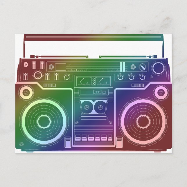 Rainbow Stereo Postkarte (Vorderseite)