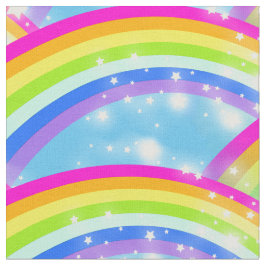 Rainbow Sterne Blau Stoff