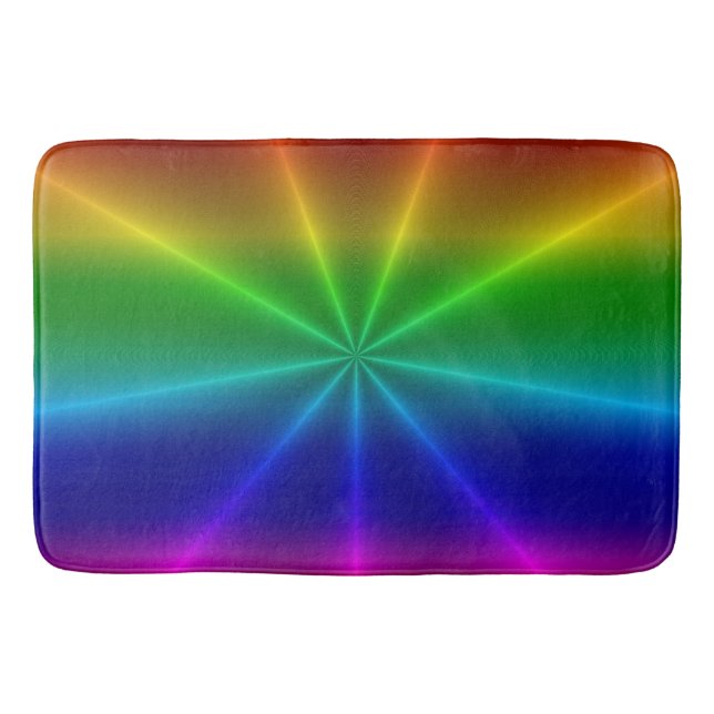 Rainbow-Sternexplosion Badematte (Vorderseite)