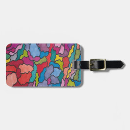 Rainbow Stettete Blume aus Glas Abstrakt Gepäckanhänger