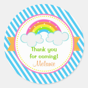 Rainbow Stickers - Geburtstag Vielen Dank