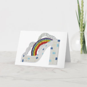 Rainbow Stiletto Grußkarte Karte