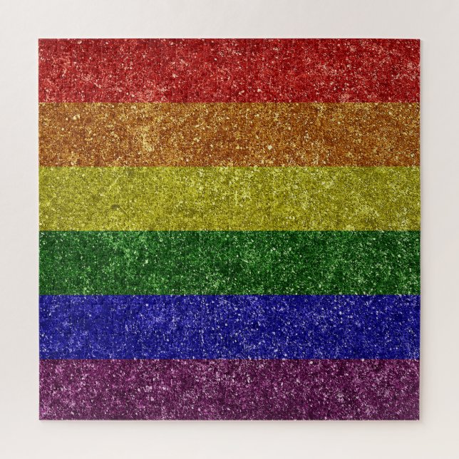 Rainbow-Stolperflagge Puzzle (Vertikal)