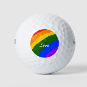 Rainbow-Stolz Monat Liebe hinzufügen Golfball