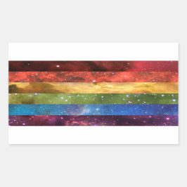 Rainbow-Stolz-Sticker Rechteckiger Aufkleber