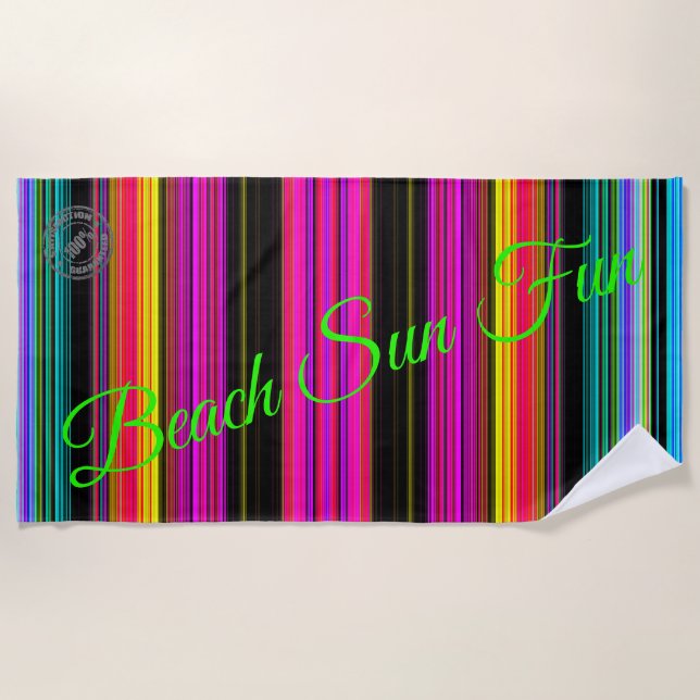 Rainbow Strandtuch (Vorderseite)