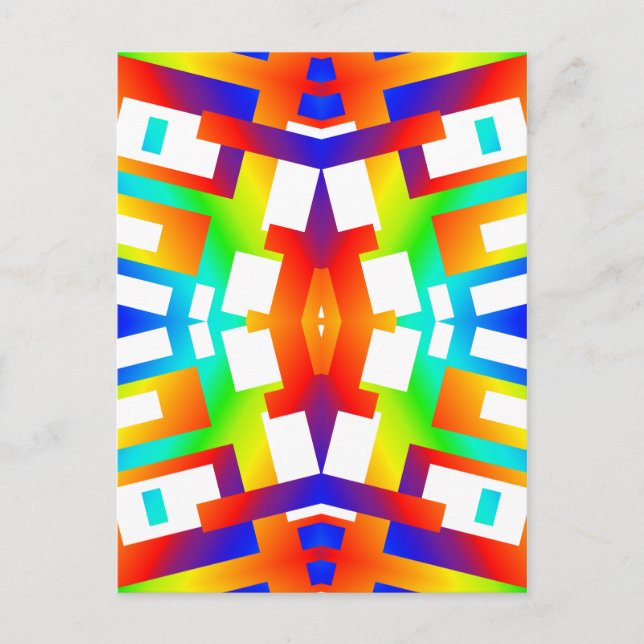 Rainbow Streakus Postkarte (Vorderseite)