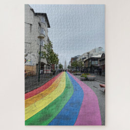 Rainbow Street in Reykjavik Island Puzzle