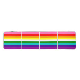 Rainbow Strip 9 Color Gay Pride Theme Beer Pong Tisch