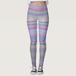 Rainbow Strip Broken Flatscreen TV-Foto Leggings
