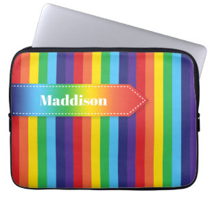 Rainbow Strip Electronics Sleeve mit Name