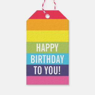 Rainbow Strip Personalisierte Geschenkmarke Geschenkanhänger