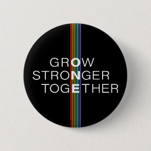 Rainbow Strip Pride Grow Button