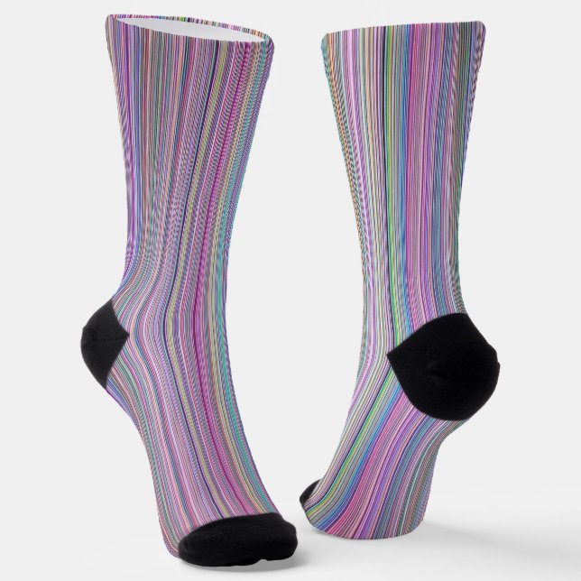 Rainbow Strip Socken (Gewinkelt)