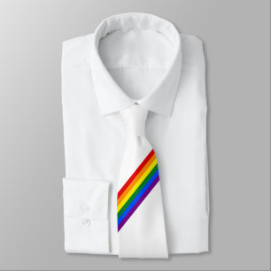 Rainbow Stripe Gay Pride Business Wedding Neck Krawatte