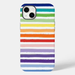 Rainbow Stripe Muster Case-Mate iPhone 14 Plus Hülle