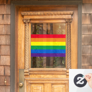 Rainbow Stripes farbig Lgbt Gay Flag Fensteraufkleber