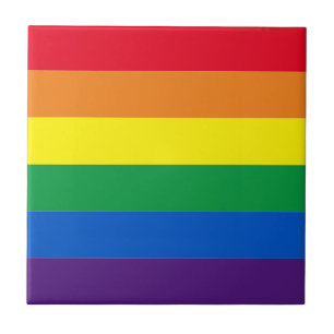 Rainbow Stripes farbig Lgbt Gay Flag Fliese