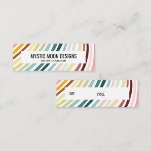 Rainbow Stripes Handmade CUSTOM PriceSize Hang Tag